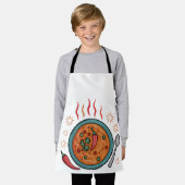 Tablier Art de nourriture au curry épicé chaud (Porté)