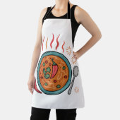 Tablier Art de nourriture au curry épicé chaud (Insitu)