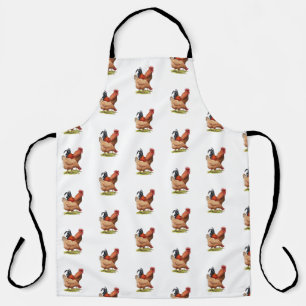 Tablier Art de poulet et de coq, volaille, animaux de ferm