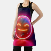 Tablier Art de visage heureux Neon Glow (Insitu)