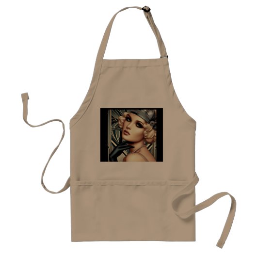 Tablier Art Déco Femme Fatale Apron (Devant)