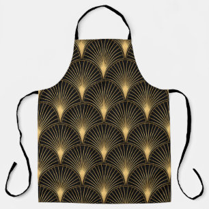 Tablier Art Déco Or Noir : Luxe incomparable