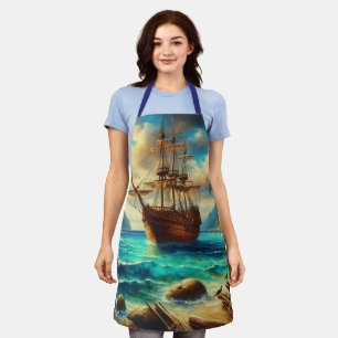 Tablier Art des navires de plage des Caraïbes/tropicale