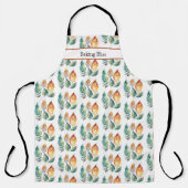 Tablier Art du feuillage à feuillage persistant et en ambr (Recto)