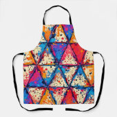 Tablier Art éclatant triangle dynamique (Recto)