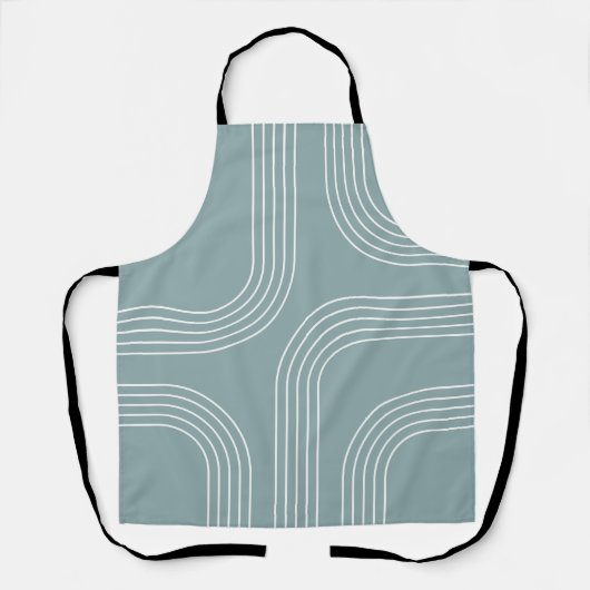 Tablier Art en ligne de style moyen siècle Abstrait (Recto)