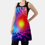 Tablier Art énergétique vortex géométrique vibrant (Insitu)