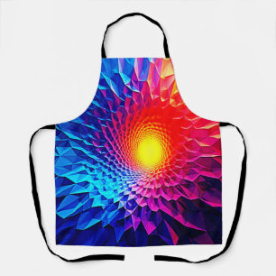 Tablier Art énergétique vortex géométrique vibrant