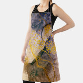 Tablier ART exotique. Tourbillon doré, design artistique. (Insitu)