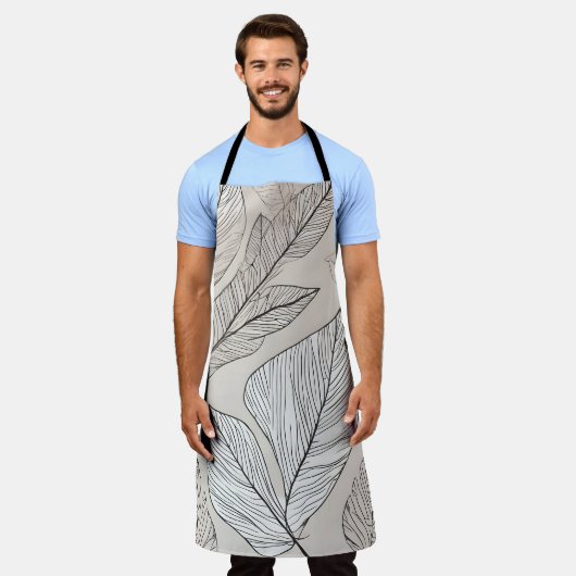 Tablier Art feuille Boho (Porté)
