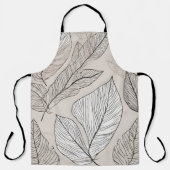 Tablier Art feuille Boho (Recto)