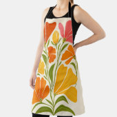 Tablier Art Fleur sauvage peint à la main (Insitu)