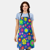 Tablier Art floral coloré (Porté)