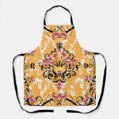 Tablier Art Floral, Fleurs Noires, Vie Hollow (Recto)