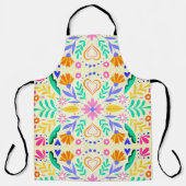 Tablier Art Floral Mexicain (Recto)