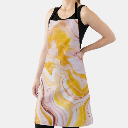 Tablier Art fluide : texture abstraite irisée. (Insitu)