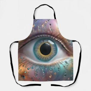 Tablier Art Fractal Blue Eyeball,