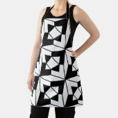 Tablier Art géométrique noir et blanc (Insitu)