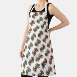 Tablier Art Groovy Rétro Psychedélique Funky Hippie des an