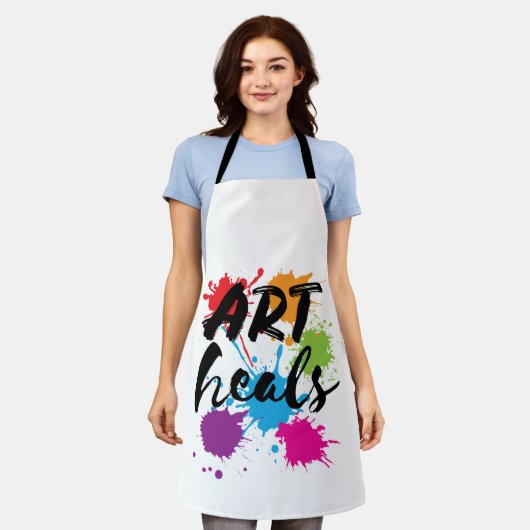 Tablier Art Heals Art Therapist (Porté)