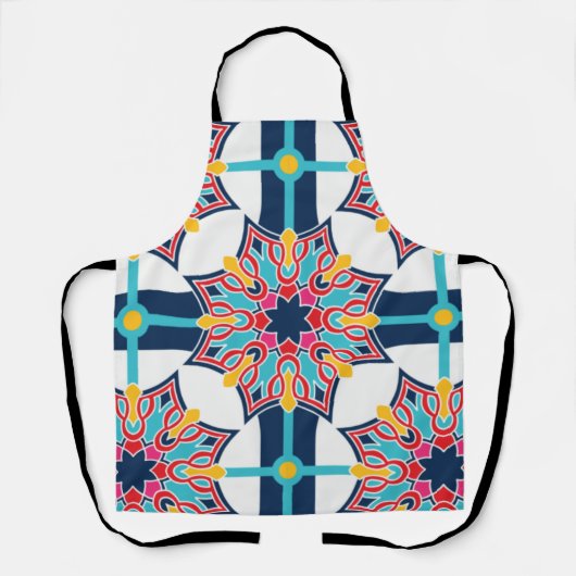 Tablier Art Islamique sans couture coloré (Recto)