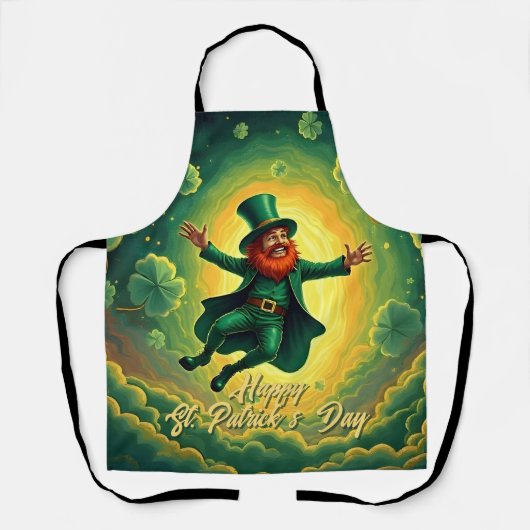 Tablier Art magique de la Saint-Patrick par un lutin (Recto)