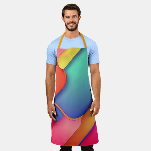 Tablier Art moderne, Dplis de couleurs (Porté)