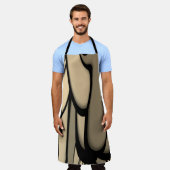 Tablier Art Moderne Fondre des teintes Brown (Porté)