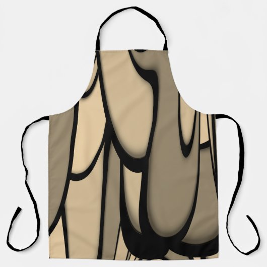 Tablier Art Moderne Fondre des teintes Brown (Recto)