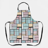 Tablier Art Mondrian - Couleurs Pastel Mondrian (Recto)