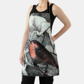 Tablier Art nouveau néerlandais Robin Bird en hiver (Insitu)