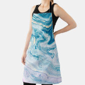 Tablier Art Océanique : Fissures D'Agate De Marbre. (Insitu)