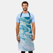 Tablier Art Océanique : Fissures D'Agate De Marbre. (Porté)