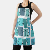 Tablier Art pop de l'âge atomique Turquoise (Insitu)
