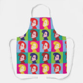 Tablier Art pop féminin rétro (Recto)