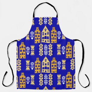 Tablier Art populaire néerlandais traditionnel Impression