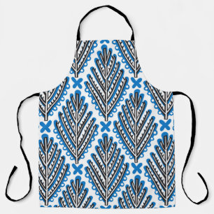 Tablier Art populaire scandinave : Design rétro floral
