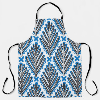 Tablier Art populaire scandinave : Design rétro floral