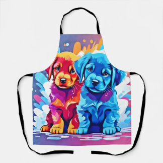Tablier Art Puppy Coloré