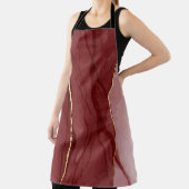 Tablier Art Resin, marsala rouge foncé abstrait arrière -  (Insitu)