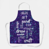 Tablier Art Words Paint Splatter Apron (Recto)