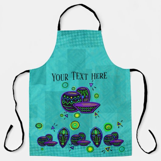 Tablier Artifact African Pop Art (Recto)