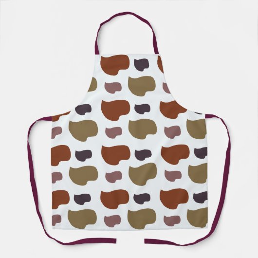 Tablier Artiste Abstrait coloré (Recto)