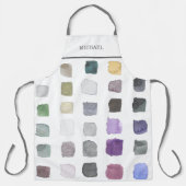 Tablier Artiste aquarelle personnalisée (Recto)