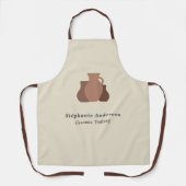 Tablier Artiste de poterie en céramique (Recto)