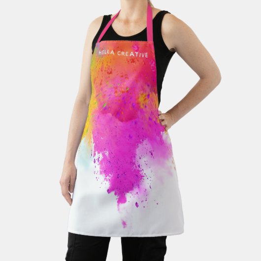 Tablier Artiste d'explosion colorée (Insitu)