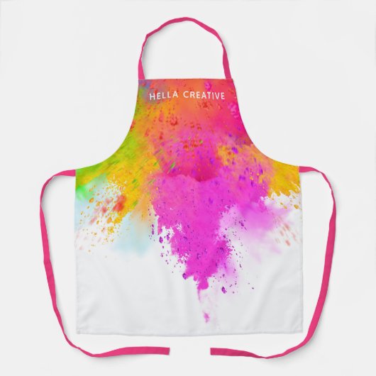 Tablier Artiste d'explosion colorée (Recto)