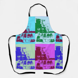 Tablier Artiste palette pop art