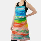 Tablier artwork Abstrait coloré d'aquarelle (Insitu)