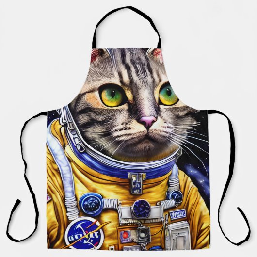 Tablier Artwork de chats d'astronautes (Recto)